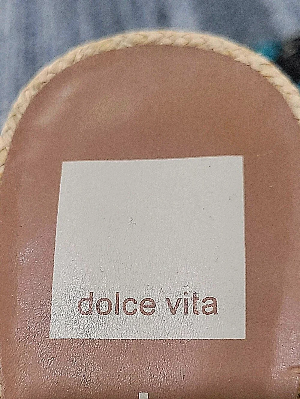 Dolce Vita Natural Braided-Strap Unique Round Block Heel Sandals